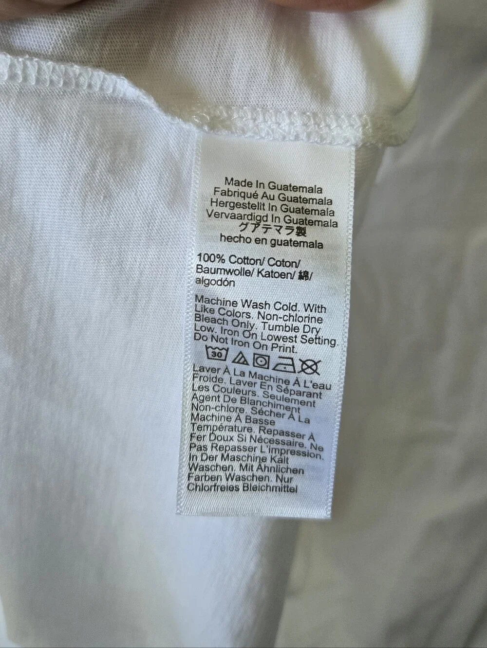 J. Crew White Tee with Fishing Dogs Graphic
